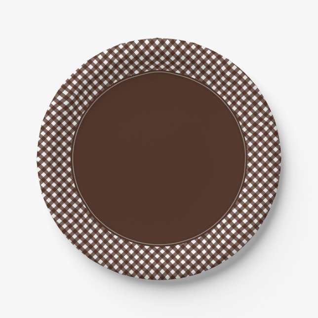 CHEX 13-DARK BROWN-PAPER PLATES-2 PAPER PLATE (Front)