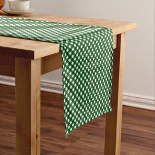 CHEX 16-CHRISTMAS GREE-COTTON TABLE RUNNER-14x72in Short Table Runner