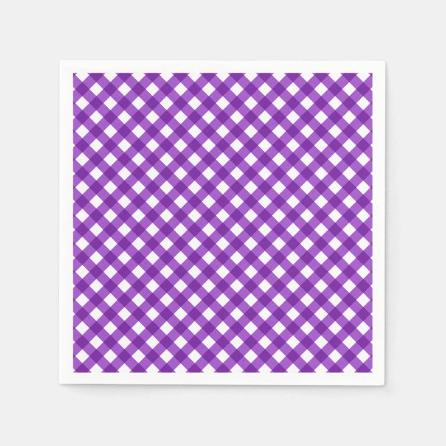CHEX 18-DARK PURPLE-PAPER NAPKINS (Front)