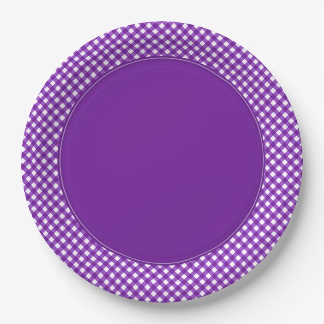 CHEX 18-DARK PURPLE-PAPER PLATES-2 PAPER PLATE (Front)