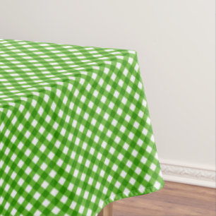 CHEX 2-GREEN-COTTON TABLECLOTH 60x104in