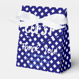 Chex 4-Dark Blue-PARTY FAVOR BOX, tent style Favour Box