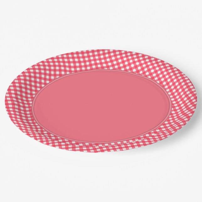 CHEX 7-WATERMELON RED-PAPER PLATES-3 PAPER PLATE (Angled)