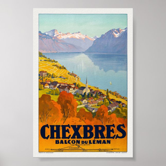Chexbres Vintage Poster 1923 (Front)