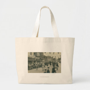 Cheyenne Frontier Days parade. Large Tote Bag