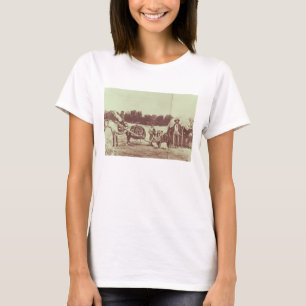 Cheyenne Indians on the Move, 1878 (b/w photo) T-Shirt