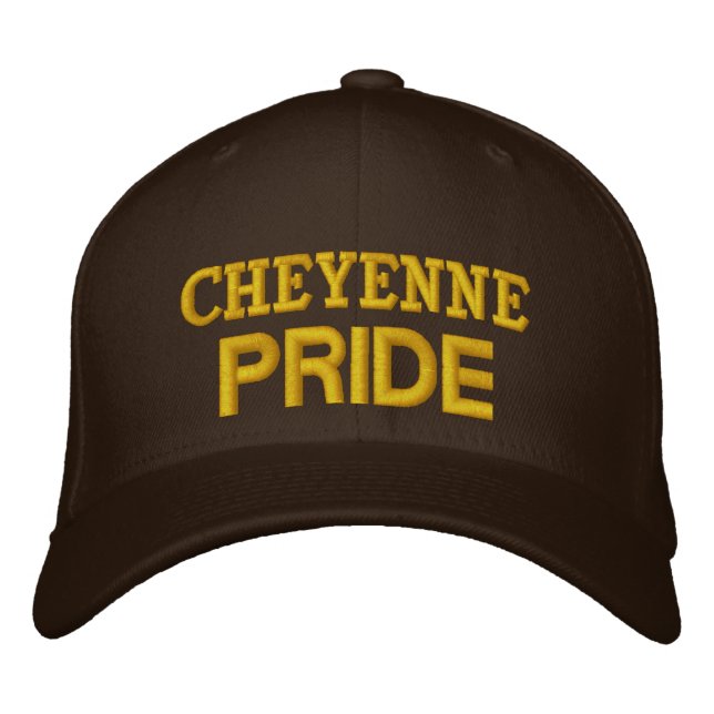 Cheyenne pride embroidered hat (Front)
