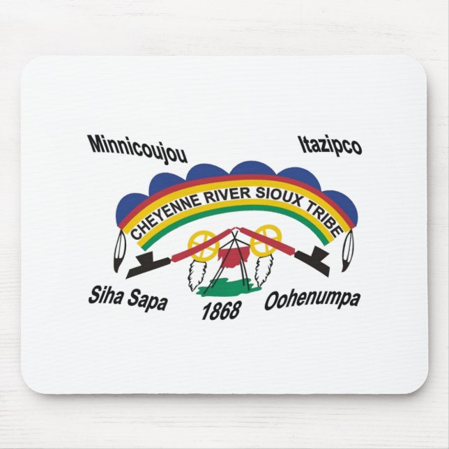 Cheyenne River Sioux Flag Mousepad (Front)