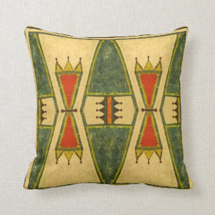 Cheyenne style 1860's parfleche design cushion