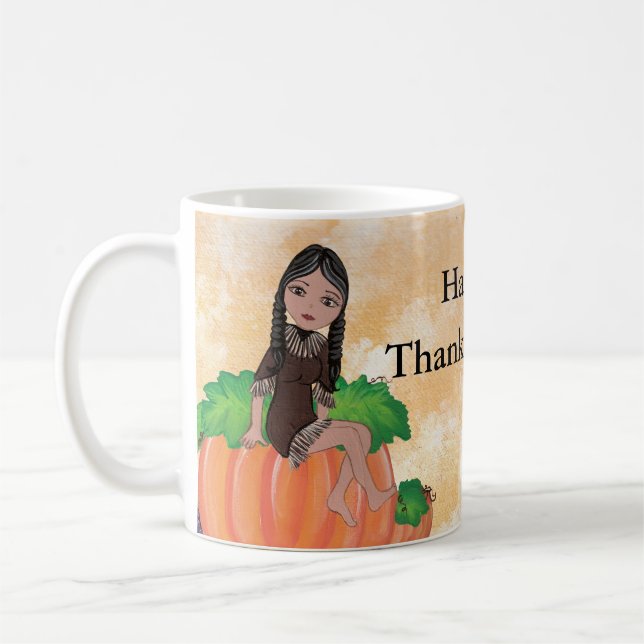 “Cheyenne” Thanksgiving Quantum Cutie Coffee Mug (Left)