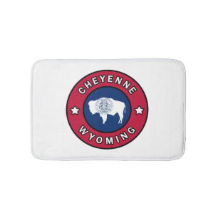 Cheyenne Wyoming Bath Mat