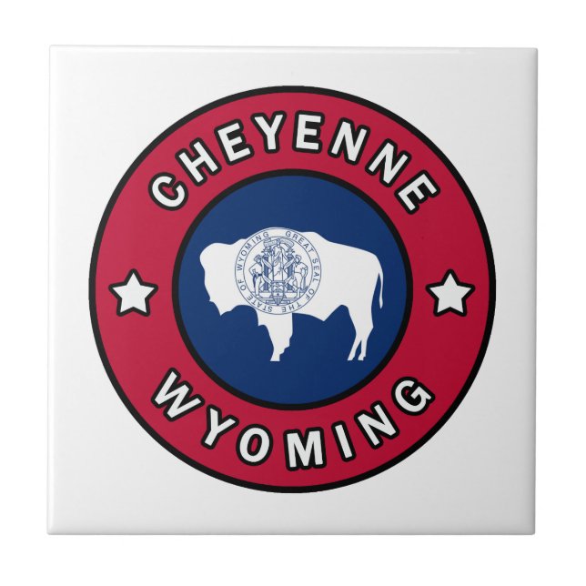 Cheyenne Wyoming Ceramic Tile (Front)