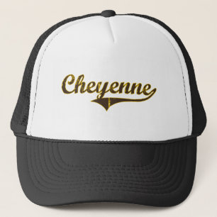 Cheyenne Wyoming Classic Design Trucker Hat