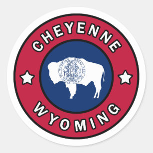 Cheyenne Wyoming Classic Round Sticker