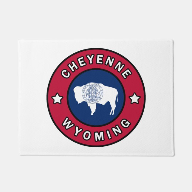 Cheyenne Wyoming Doormat (Front)