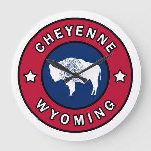 Cheyenne Wyoming Large Clock