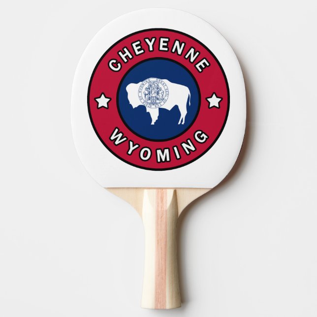 Cheyenne Wyoming Ping Pong Paddle (Front)