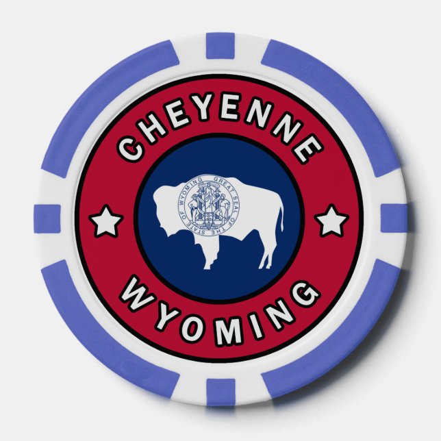 Cheyenne Wyoming Poker Chips (Front)