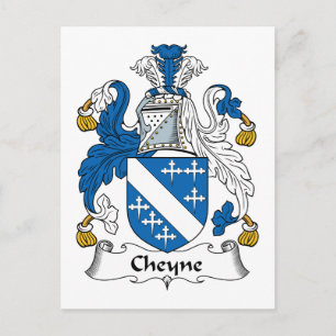 Cheyne Family Crest Postcard