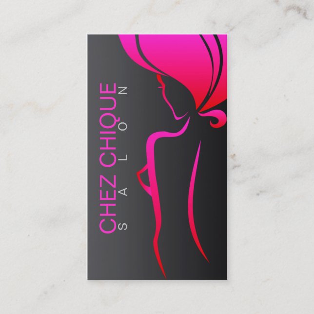 Chez Chique Salon Business Card (Front)