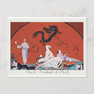 Chez la Marchande de Pavots (1920) Postcard 