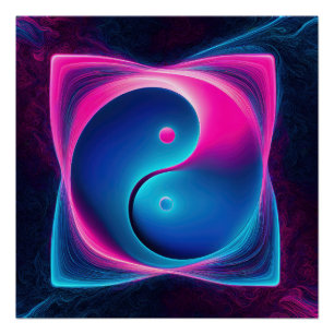 Chi Fusion: Vibrant Yin Yang Energies Poster