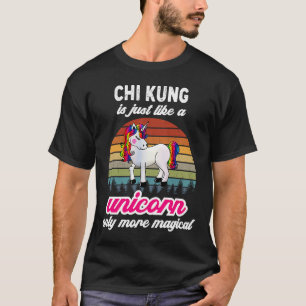 Chi Kung Beginner Unicorn Vintage Sunset T-Shirt
