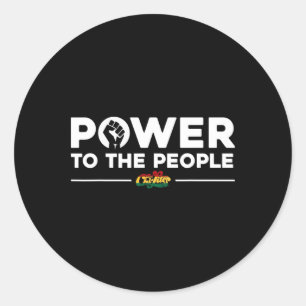Chi-lites - Power To The People (juneteenth Editio Classic Round Sticker