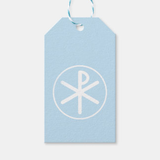 Chi-rho Baptism Gift Tags
