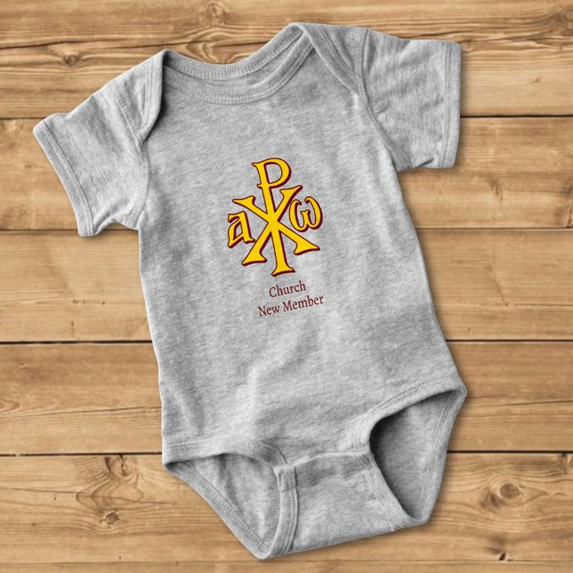 Chi Rho Christogram Baby Bodysuit (Creator Uploaded)