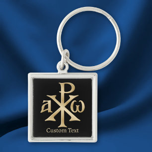 Chi Rho Christogram Key Ring