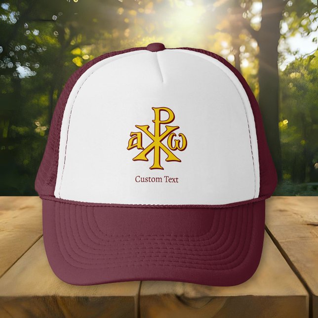Chi Rho Christogram Trucker Hat (Creator Uploaded)