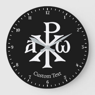 Chi Rho Christogram Wall Clock