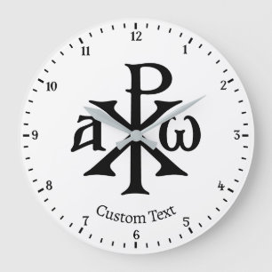 Chi Rho Christogram Wall Clock