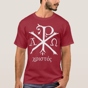 Chi Rho  Jesus Christ Christian Ancient Monogram T-Shirt