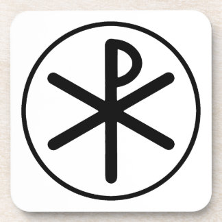 Chi-rho symbol coaster