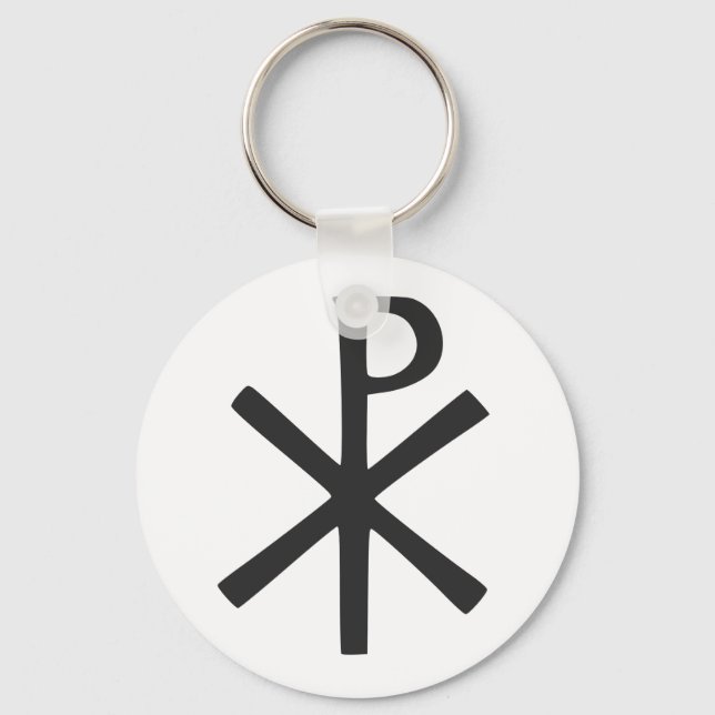 Chi Rho symbol Key Ring (Front)