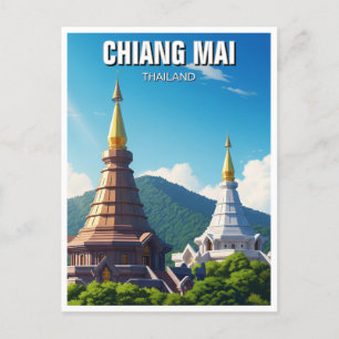 Chiang Mai Doi Inthanon Thailand Postcard