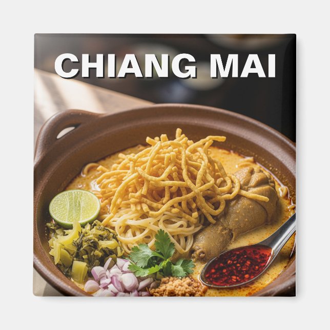Chiang Mai Khao Soi Thai Food Magnet (Front)
