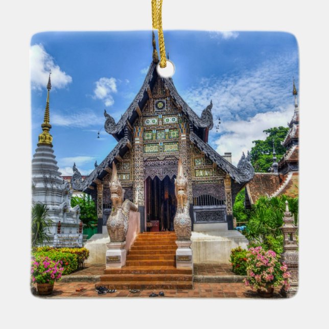 chiang mai temple ceramic ornament (Front)