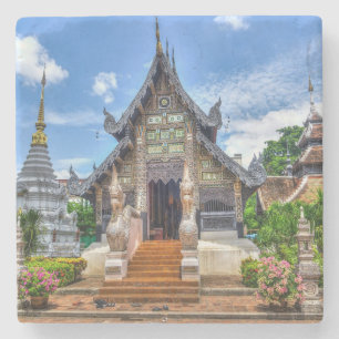 chiang mai temple stone coaster