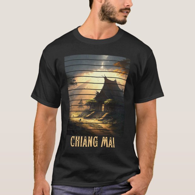 Chiang Mai Thailand, Backpacking and Digital Nomad T-Shirt (Front)