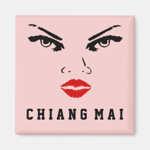 Chiang Mai, Thailand Woman Magnet