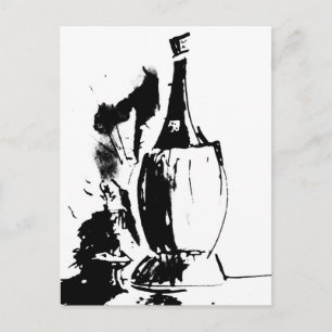 Chianti Watercolour Postcard