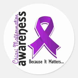 Chiari Malformation Awareness 5 Classic Round Sticker