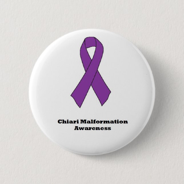 Chiari Malformation Awareness Button (Front)