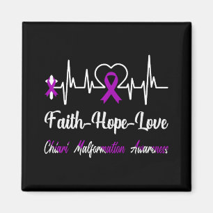 Chiari Malformation Awareness Heartbeat Christian Magnet