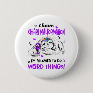 Chiari Malformation Awareness Month Ribbon Gifts 6 Cm Round Badge