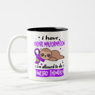 Chiari Malformation Awareness Month Ribbon Gifts Two-Tone Coffee Mug