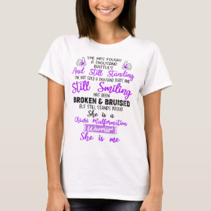 Chiari Malformation Awareness Ribbon Support Gifts T-Shirt